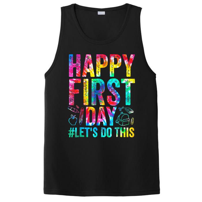 Happy First Day Lets Do This Welcome Back To School PosiCharge Competitor Tank