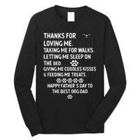 Happy Fathers Day Dog Dad From Daughter And Son For Dad Men Long Sleeve Shirt