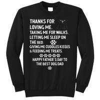 Happy Fathers Day Dog Dad From Daughter And Son For Dad Men Sweatshirt