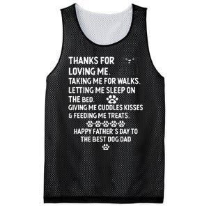 Happy Fathers Day Dog Dad From Daughter And Son For Dad Men Mesh Reversible Basketball Jersey Tank