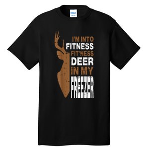 Hunting Fitness Deer In Freezer Funny Hunter Tall T-Shirt