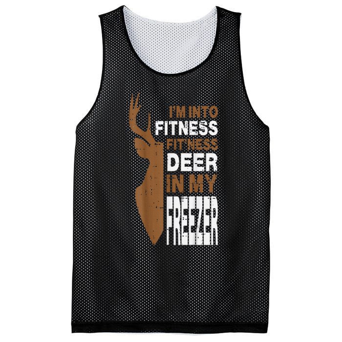 Hunting Fitness Deer In Freezer Funny Hunter Mesh Reversible Basketball Jersey Tank