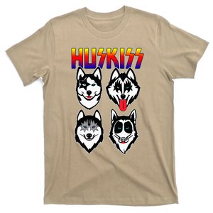 Huskiss Funny Dogs Puppy Rock Rockin T-Shirt