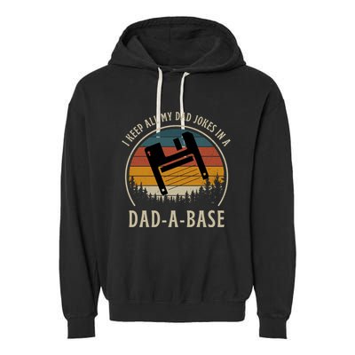 Happy Father's Day Matching Programmer Proud Dad Garment-Dyed Fleece Hoodie