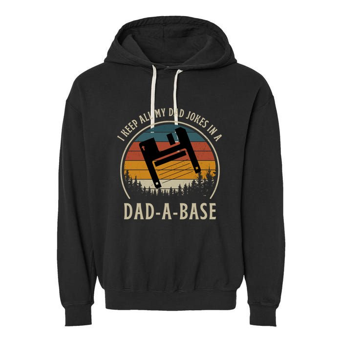 Happy Father's Day Matching Programmer Proud Dad Garment-Dyed Fleece Hoodie