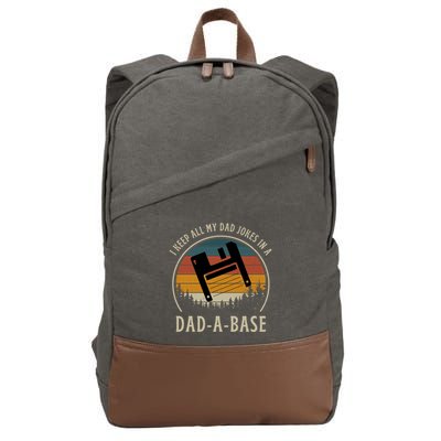 Happy Father's Day Matching Programmer Proud Dad Cotton Canvas Backpack