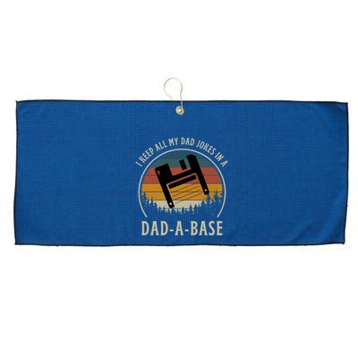Happy Father's Day Matching Programmer Proud Dad Large Microfiber Waffle Golf Towel