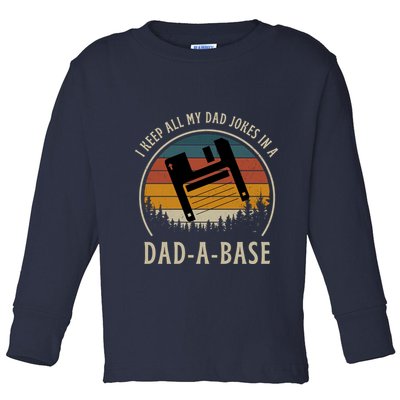 Happy Father's Day Matching Programmer Proud Dad Toddler Long Sleeve Shirt
