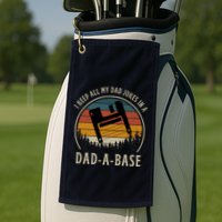 Happy Father's Day Matching Programmer Proud Dad Golf Towel