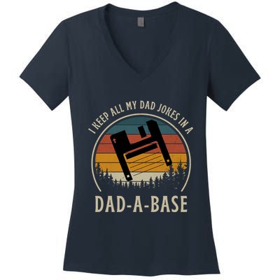 Happy Father's Day Matching Programmer Proud Dad Women's V-Neck T-Shirt