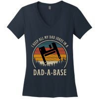 Happy Father's Day Matching Programmer Proud Dad Women's V-Neck T-Shirt