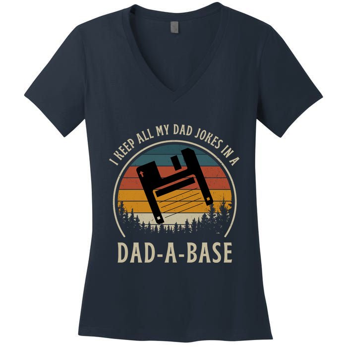Happy Father's Day Matching Programmer Proud Dad Women's V-Neck T-Shirt