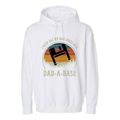 Happy Father's Day Matching Programmer Proud Dad Garment-Dyed Fleece Hoodie