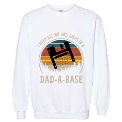 Happy Father's Day Matching Programmer Proud Dad Garment-Dyed Sweatshirt