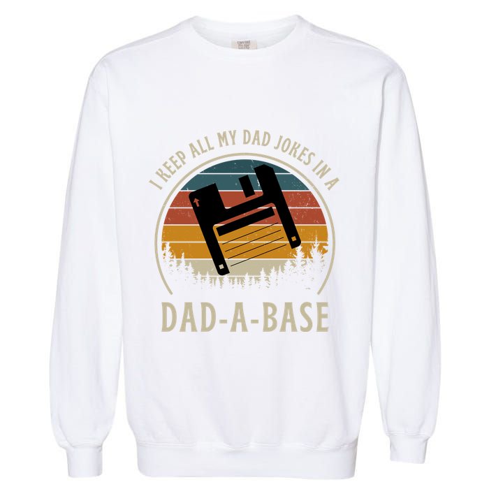 Happy Father's Day Matching Programmer Proud Dad Garment-Dyed Sweatshirt
