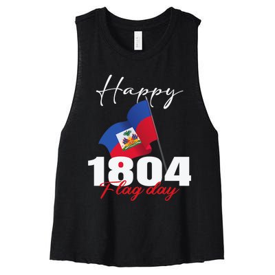 Haitian Flag Day Haiti 1804 For Proud Haitian Women's Racerback Cropped Tank