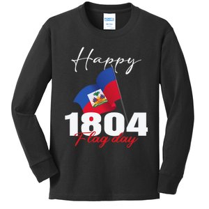 Haitian Flag Day Haiti 1804 For Proud Haitian Kids Long Sleeve Shirt