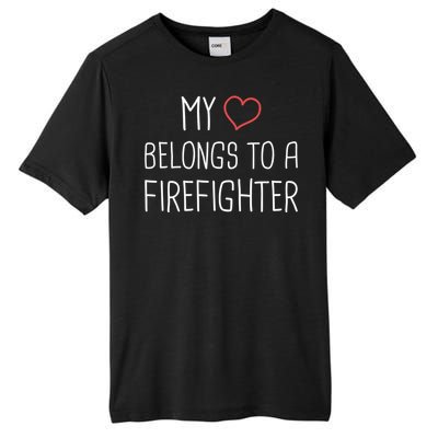 Heart Fire Departt And Fire Fighter / Firefighter Gift Tall Fusion ChromaSoft Performance T-Shirt