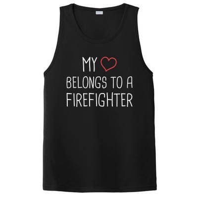 Heart Fire Departt And Fire Fighter / Firefighter Gift PosiCharge Competitor Tank