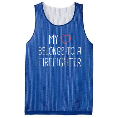 Heart Fire Departt And Fire Fighter / Firefighter Gift Mesh Reversible Basketball Jersey Tank