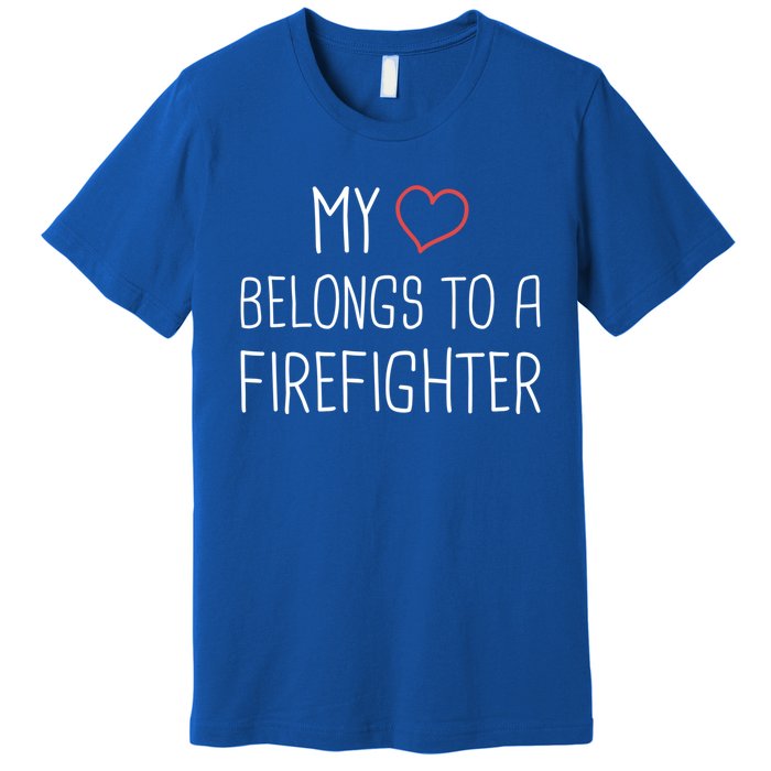 Heart Fire Departt And Fire Fighter / Firefighter Gift Premium T-Shirt