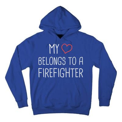 Heart Fire Departt And Fire Fighter / Firefighter Gift Tall Hoodie