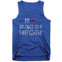 Heart Fire Departt And Fire Fighter / Firefighter Gift Tank Top