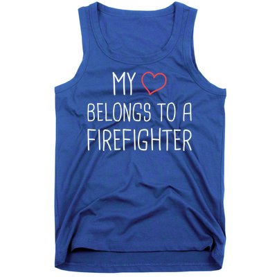 Heart Fire Departt And Fire Fighter / Firefighter Gift Tank Top