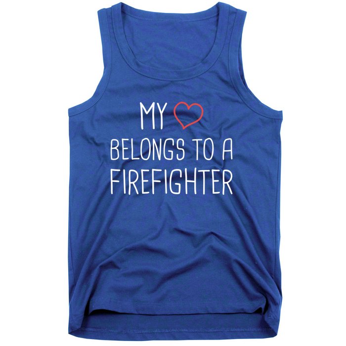 Heart Fire Departt And Fire Fighter / Firefighter Gift Tank Top