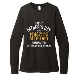 Happy father's day step dad Womens CVC Long Sleeve Shirt