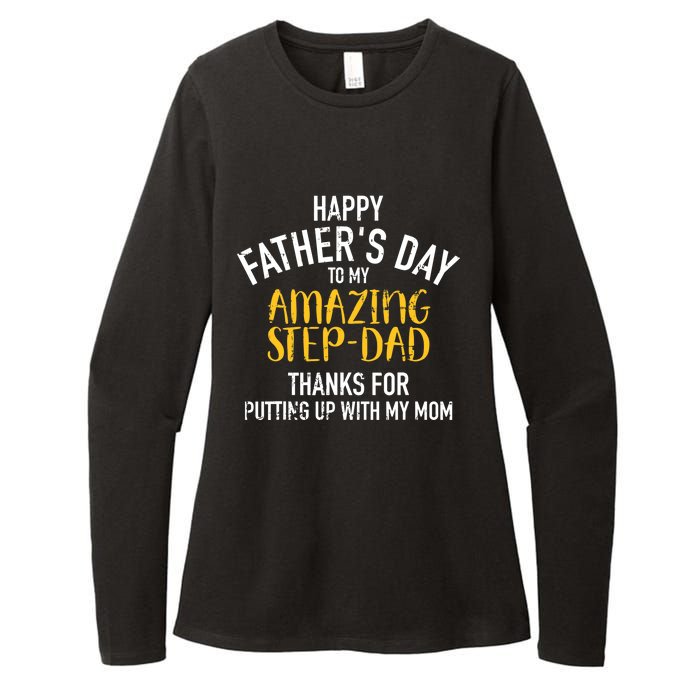 Happy father's day step dad Womens CVC Long Sleeve Shirt