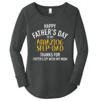 Happy father's day step dad Women's Perfect Tri Tunic Long Sleeve Shirt