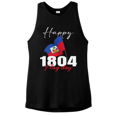 Haitian Flag Day Haiti 1804 for Proud haitian Ladies PosiCharge Tri-Blend Wicking Tank