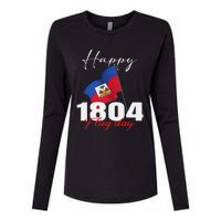 Haitian Flag Day Haiti 1804 for Proud haitian Womens Cotton Relaxed Long Sleeve T-Shirt