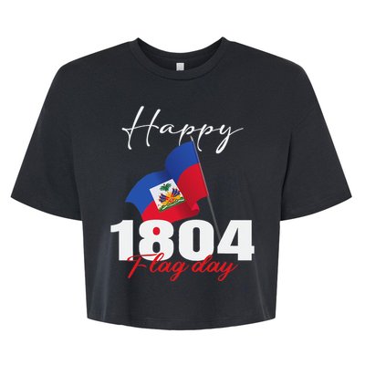 Haitian Flag Day Haiti 1804 for Proud haitian Bella+Canvas Jersey Crop Tee