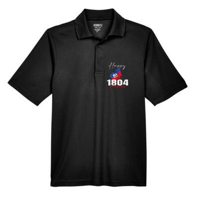 Haitian Flag Day Haiti 1804 for Proud haitian Men's Origin Performance Pique Polo