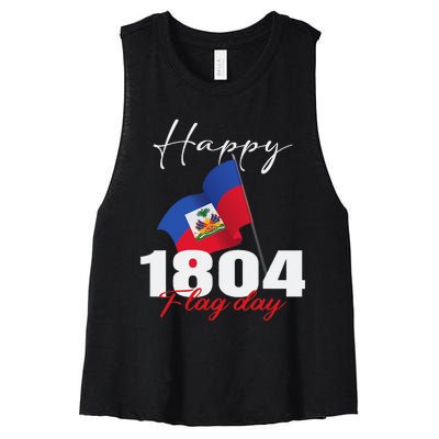 Haitian Flag Day Haiti 1804 for Proud haitian Women's Racerback Cropped Tank