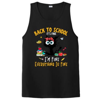 Happy First Day Of School Funny Back To School Teacher PosiCharge Competitor Tank