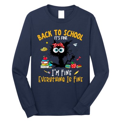 Happy First Day Of School Funny Back To School Teacher Long Sleeve Shirt