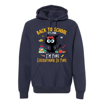 Happy First Day Of School Funny Back To School Teacher Premium Hoodie