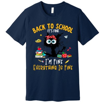 Happy First Day Of School Funny Back To School Teacher Premium T-Shirt