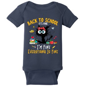 Happy First Day Of School Funny Back To School Teacher Baby Bodysuit