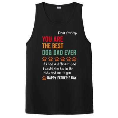 Happy Fathers Day From Dog Treats To Dad Quote PosiCharge Competitor Tank