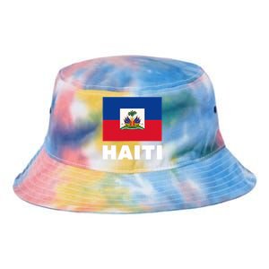 Haitian Flag Day Cool Haiti Flag Pride Tie Dye Newport Bucket Hat