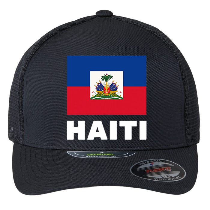 Haitian Flag Day Cool Haiti Flag Pride Flexfit Unipanel Trucker Cap