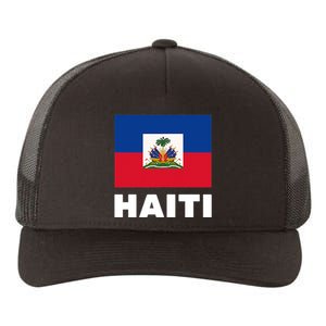 Haitian Flag Day Cool Haiti Flag Pride Yupoong Adult 5-Panel Trucker Hat