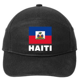 Haitian Flag Day Cool Haiti Flag Pride 7-Panel Snapback Hat