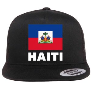 Haitian Flag Day Cool Haiti Flag Pride Flat Bill Trucker Hat