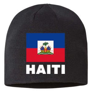 Haitian Flag Day Cool Haiti Flag Pride Sustainable Beanie