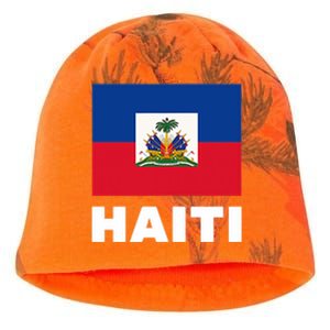 Haitian Flag Day Cool Haiti Flag Pride Kati - Camo Knit Beanie